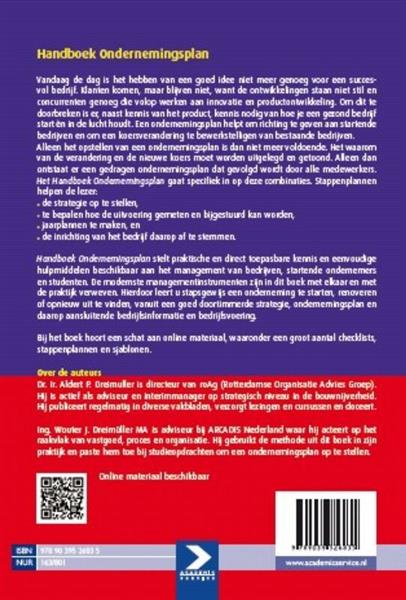 Grote foto handboek ondernemingsplan boeken overige boeken