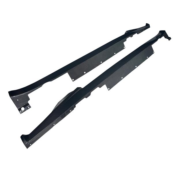Grote foto dit betreft een set ferrari purosangue carbon oem style carbon side skirt extensions auto onderdelen tuning en styling