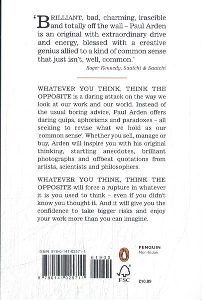 Grote foto whatever you think think the opposite boeken overige boeken