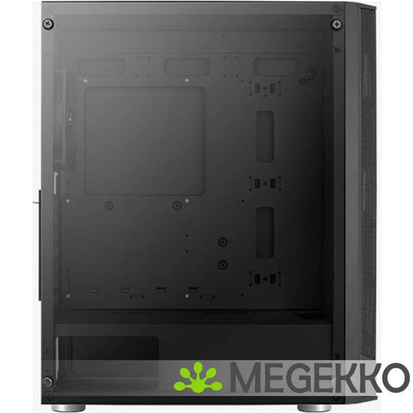 Grote foto aerocool prism g bk v1 midi tower zwart computers en software behuizingen en kasten
