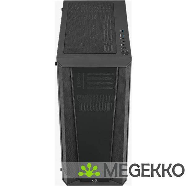 Grote foto aerocool prism g bk v1 midi tower zwart computers en software behuizingen en kasten