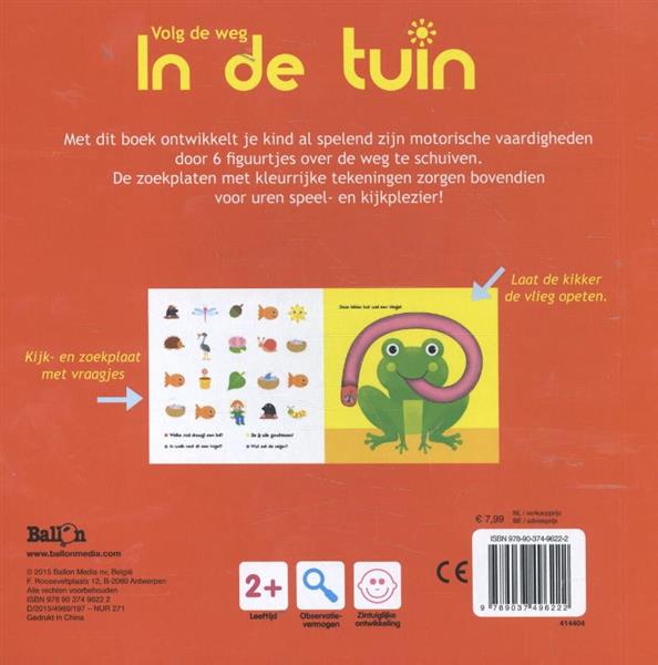 Grote foto in de tuin volg de weg 0 boeken jeugd 13 jaar en ouder