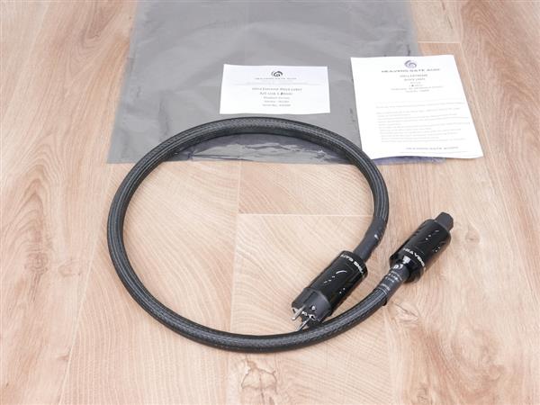 Grote foto heavens gate ultra extreme black label highend audio power cable 1 1 metre audio tv en foto onderdelen en accessoires