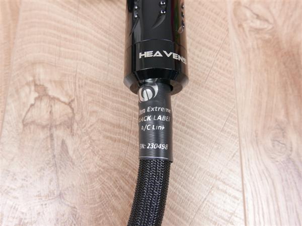 Grote foto heavens gate ultra extreme black label highend audio power cable 1 1 metre audio tv en foto onderdelen en accessoires
