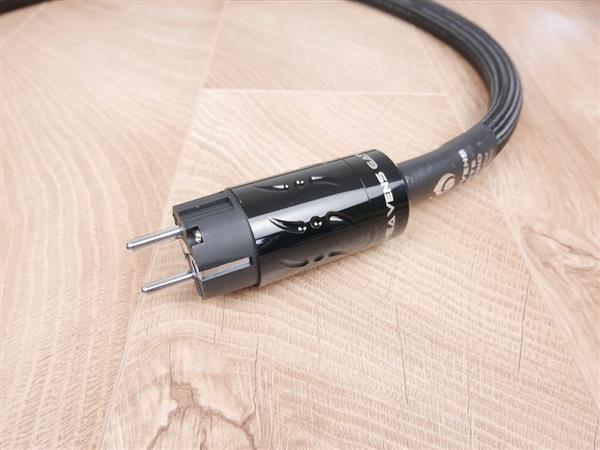 Grote foto heavens gate ultra extreme black label highend audio power cable 1 1 metre audio tv en foto onderdelen en accessoires