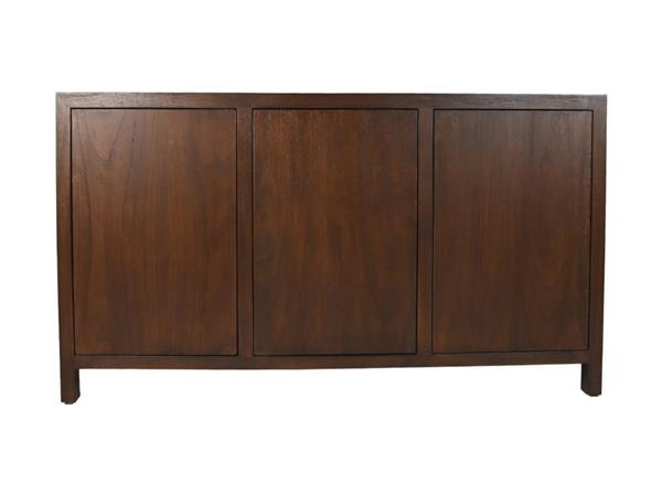 Grote foto dressoir hangu 3 deurs 150 cm teak fineer bruin huis en inrichting eettafels