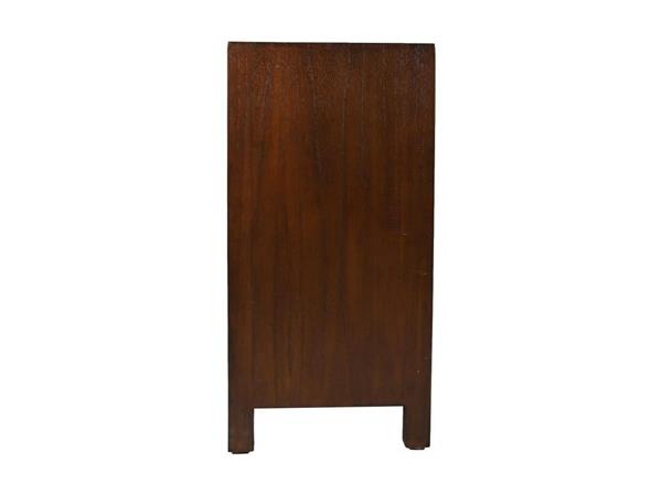 Grote foto dressoir hangu 3 deurs 150 cm teak fineer bruin huis en inrichting eettafels