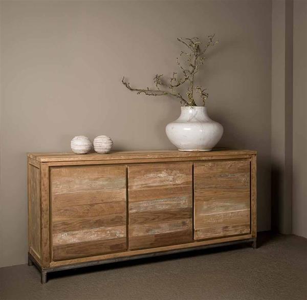 Grote foto dressoir venetie 180 cm gerecycled teakhout huis en inrichting eettafels
