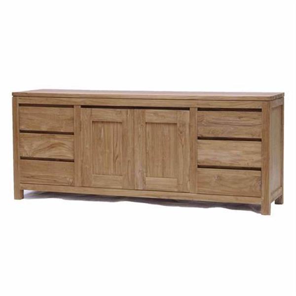 Grote foto dressoir corona 180 cm teakhout huis en inrichting eettafels