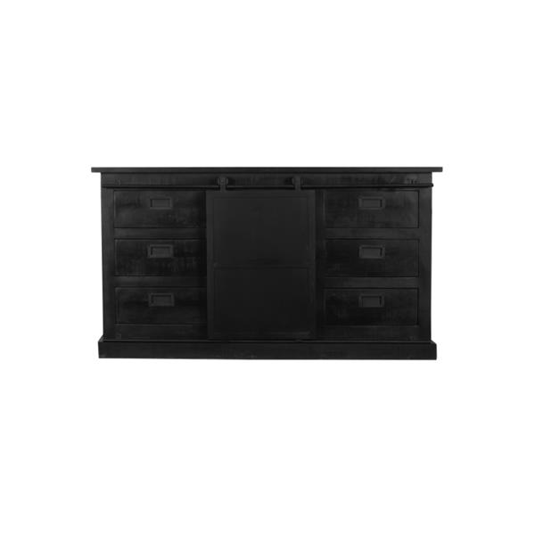 Grote foto dressoir fresno black 160 cm huis en inrichting eettafels
