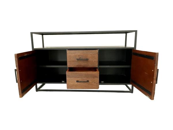 Grote foto dressoir verona 140 cm mangohout visgraat huis en inrichting eettafels