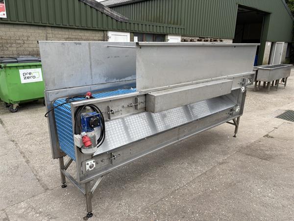 Grote foto rvs schudband spinazie agrarisch tuinbouw