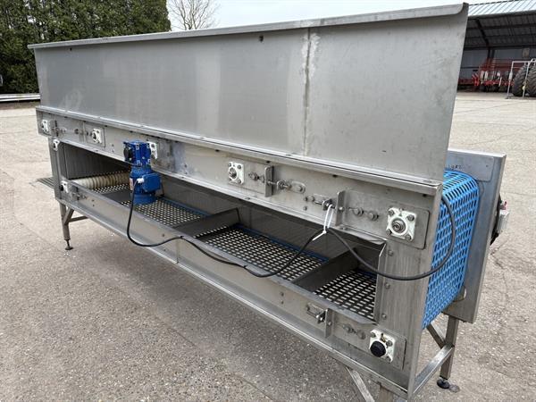 Grote foto rvs schudband spinazie agrarisch tuinbouw