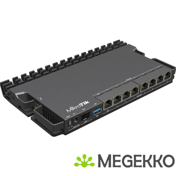 Grote foto mikrotik rb5009upr s in bedrade router 2.5 gigabit ethernet gigabit ethernet zwart computers en software netwerkkaarten routers en switches