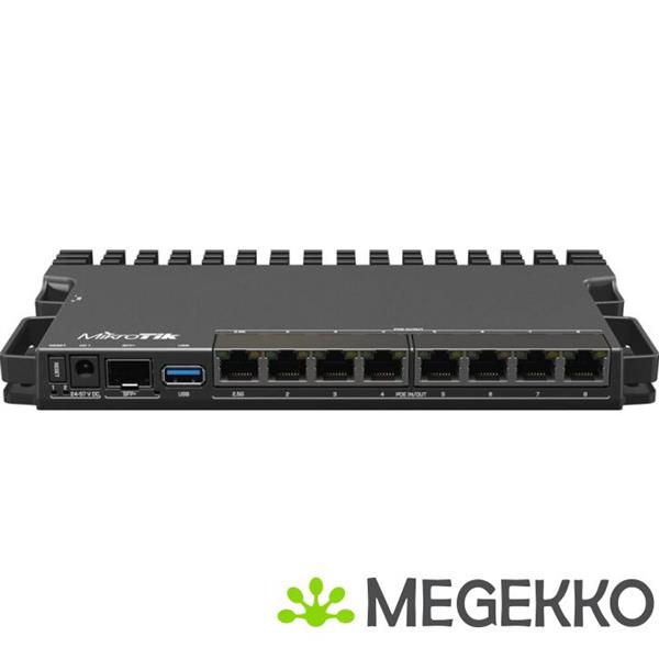 Grote foto mikrotik rb5009upr s in bedrade router 2.5 gigabit ethernet gigabit ethernet zwart computers en software netwerkkaarten routers en switches