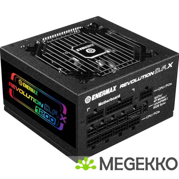Grote foto enermax revolution dfx power supply unit 1200w zwart computers en software overige