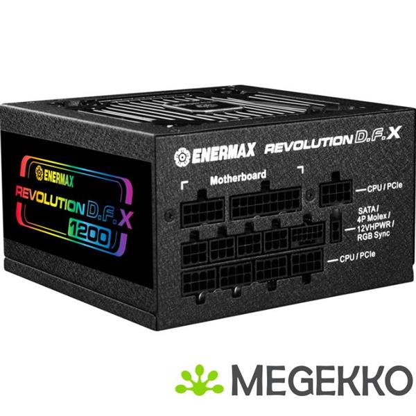 Grote foto enermax revolution dfx power supply unit 1200w zwart computers en software overige