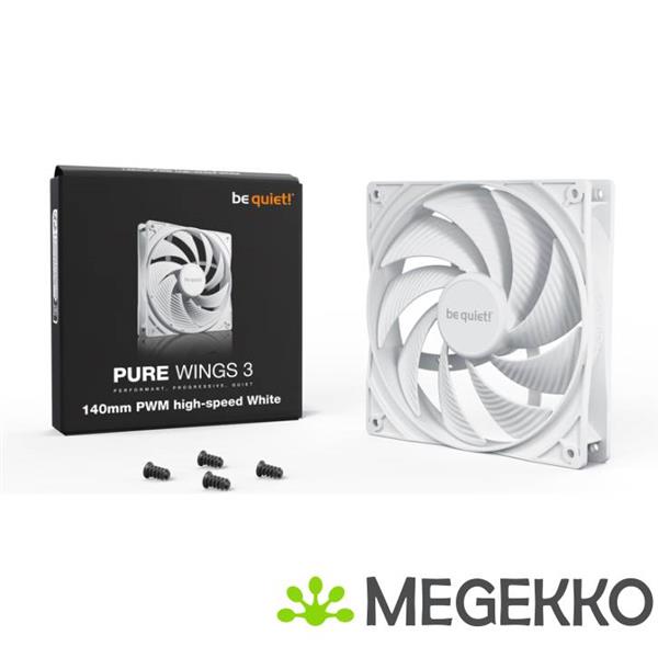 Grote foto be quiet pure wings 3 140mm pwm high speed white computers en software overige computers en software