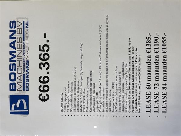 Grote foto giant g5000 shovel nieuw agrarisch shovels