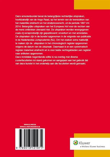Grote foto arresten strafrecht en strafprocesrecht 2014 boeken wetenschap
