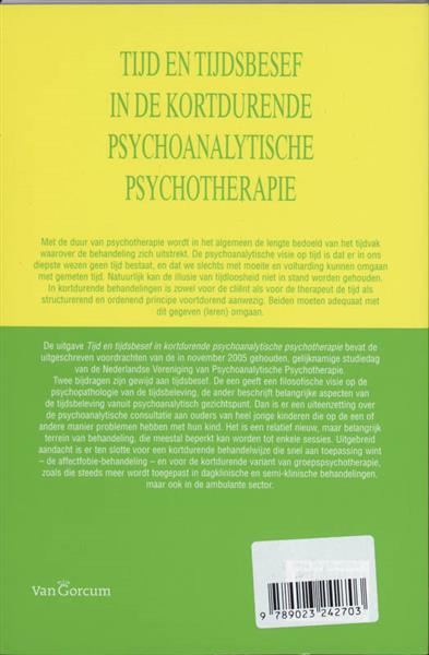Grote foto tijd en tijdsbesef in de kortdurende psychoanalytische psychotherapie boeken psychologie