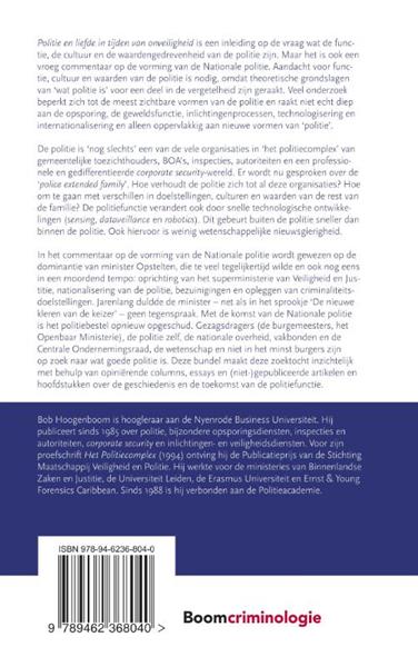 Grote foto politie en liefde in tijden van onveiligheid boeken politiek en maatschappij