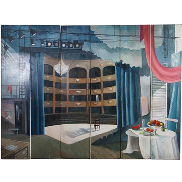 Grote foto rotterdamse geschiedenis reusachtig schilderij periact 6 delen 3 voorstellingen . geschilderd in 1 antiek en kunst overige in antiek gebruiksvoorwerpen