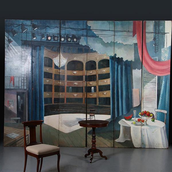 Grote foto rotterdamse geschiedenis reusachtig schilderij periact 6 delen 3 voorstellingen . geschilderd in 1 antiek en kunst overige in antiek gebruiksvoorwerpen