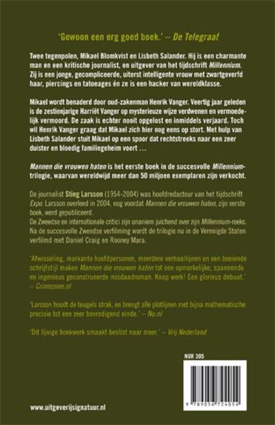 Grote foto mannen die vrouwen haten millenium 1 boeken thrillers