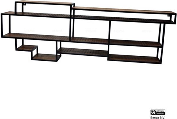 Grote foto wandrek rectangle 200x25x80 cm huis en inrichting eettafels