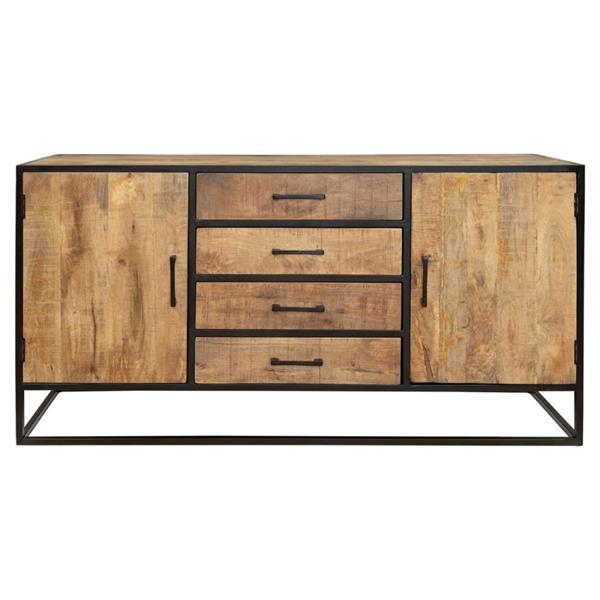 Grote foto dressoir denver mangohout 165 cm huis en inrichting eettafels