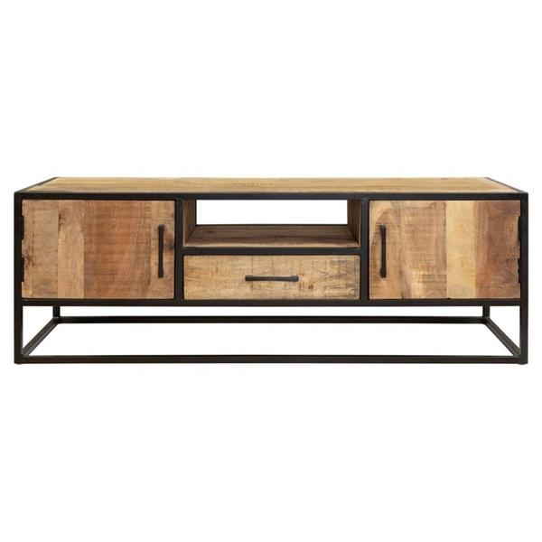 Grote foto tv meubel denver mangohout 145 cm huis en inrichting eettafels