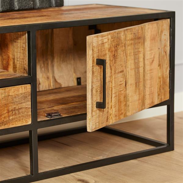 Grote foto tv meubel denver mangohout 180 cm huis en inrichting eettafels