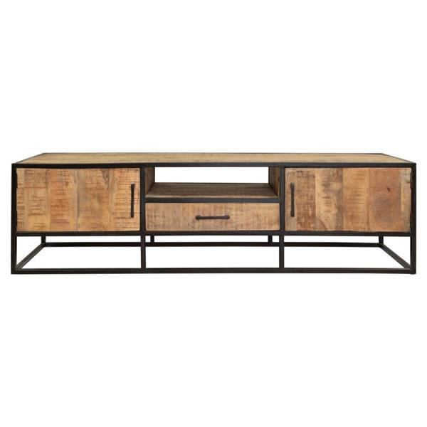 Grote foto tv meubel denver mangohout 180 cm huis en inrichting eettafels