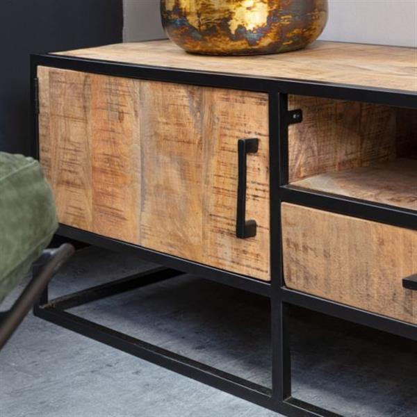 Grote foto tv meubel denver mangohout 180 cm huis en inrichting eettafels