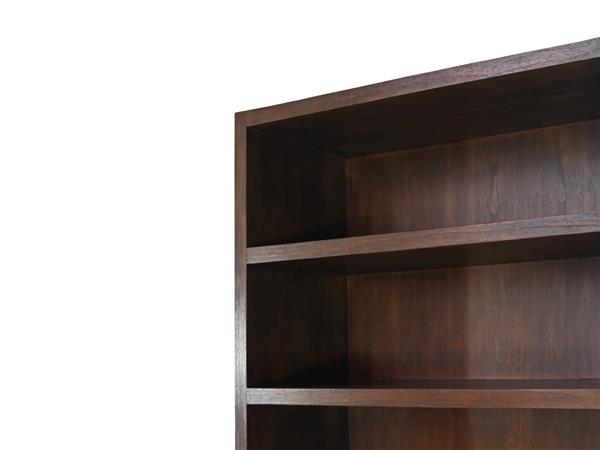 Grote foto wandkast hangu 4 vakken 215 cm teak fineer bruin huis en inrichting eettafels
