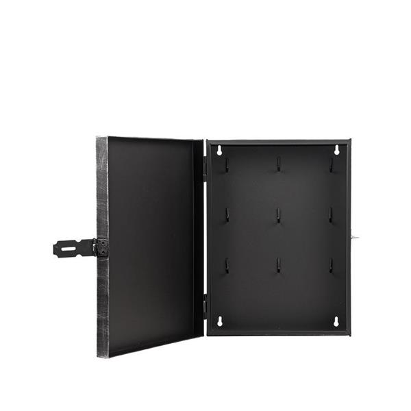 Grote foto sleutelkastje 25x8x35 cm antiek zwart metaal huis en inrichting eettafels