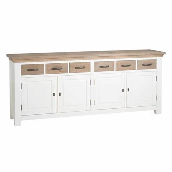 Grote foto dressoir parma rustiek eiken en grenen 220 cm huis en inrichting eettafels