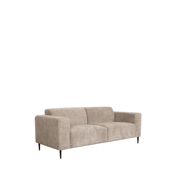 Grote foto bank eden 3 zits 207x87x78 cm clay elite zwart metaal huis en inrichting eettafels