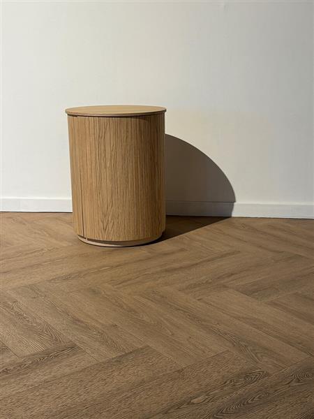 Grote foto bijzettafel dune 42x42x55 cm naturel eiken hsm collection huis en inrichting eettafels