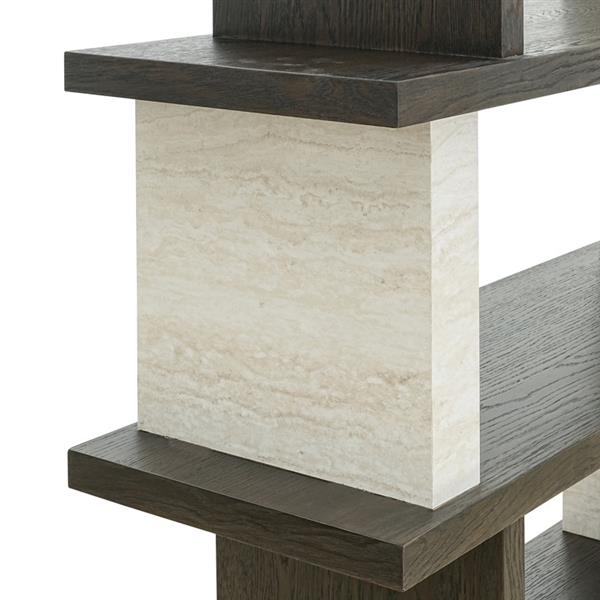 Grote foto wandkast waldorf 4 planken eiken steen richmond interiors huis en inrichting eettafels