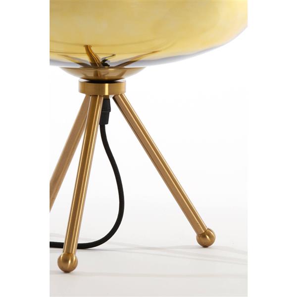 Grote foto tafellamp mayson 30x43 cm glas goud helder goud huis en inrichting eettafels