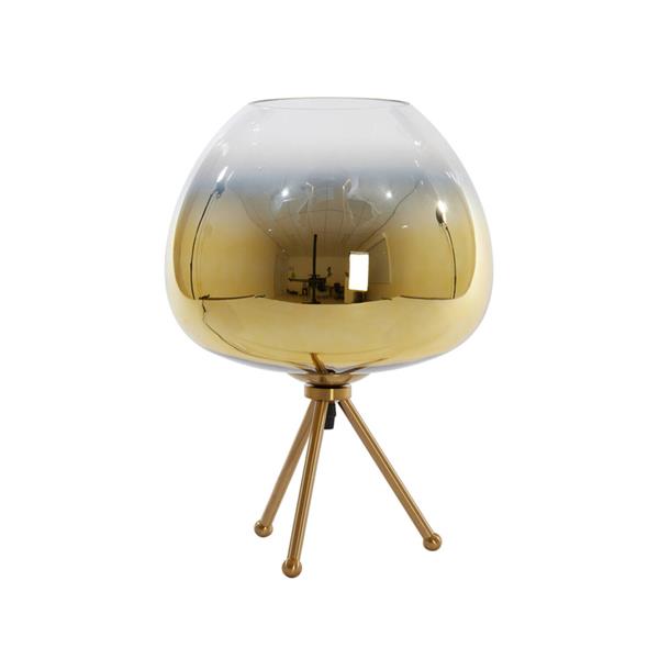 Grote foto tafellamp mayson 30x43 cm glas goud helder goud huis en inrichting eettafels