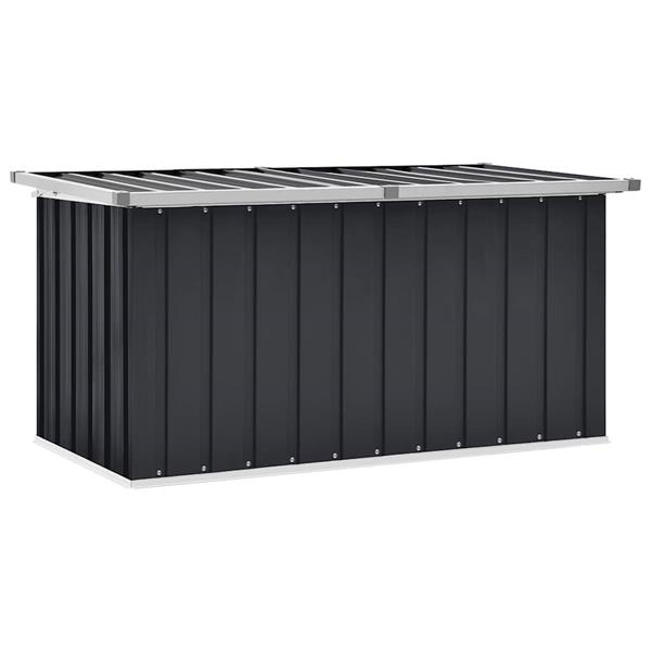 Grote foto vidaxl tuinbox 129x67x65 cm antraciet tuin en terras overige tuin en terras