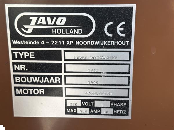 Grote foto javo super mega potmachine met dubbele pneumatische potdispenser agrarisch tuinbouw