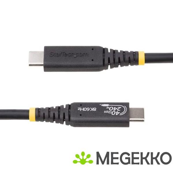 Grote foto startech.com 50cm usb4 kabel usb if gecertificeerde usb type c kabel 40gbps 240w power delivery p computers en software overige computers en software