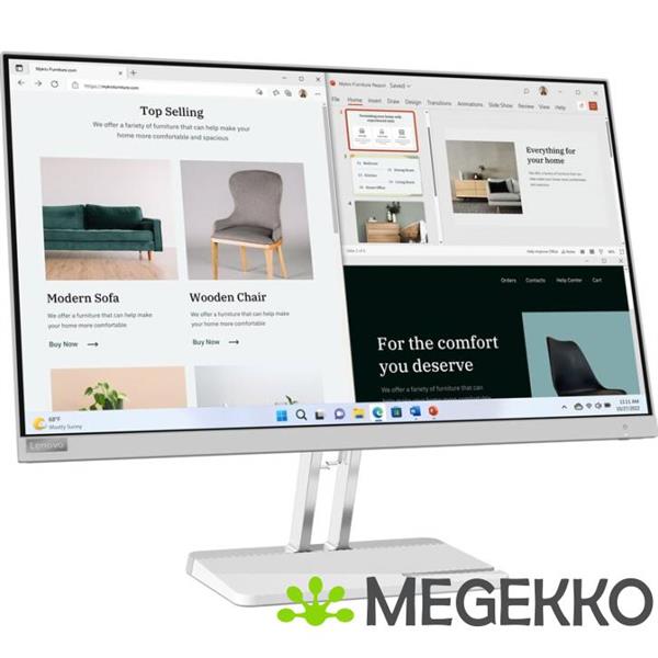 Grote foto lenovo l27e 40 27 full hd 100hz va monitor computers en software overige computers en software