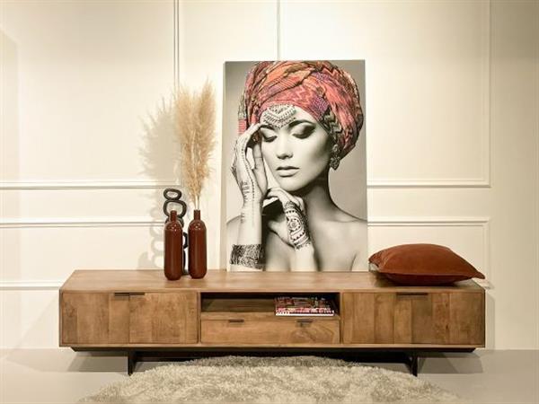 Grote foto tv meubel valdez 220x45x40 cm huis en inrichting eettafels