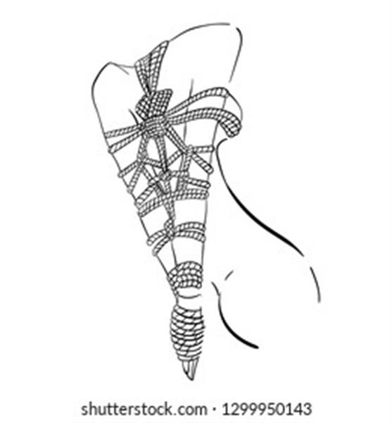 Grote foto shibari touw bondage massage erotiek bondage touwen