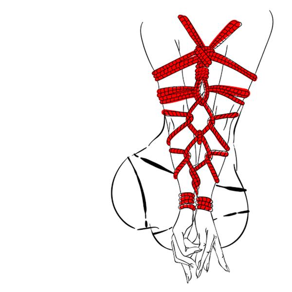 Grote foto shibari touw bondage massage erotiek bondage touwen